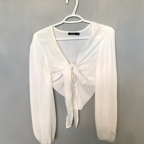 Front Tie Blouse - Picture 2 of 3